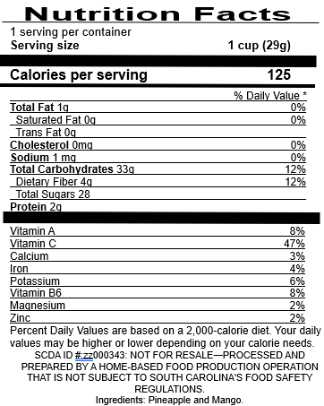 Freeze Dried Fruit Fusions-Mango Pineapple