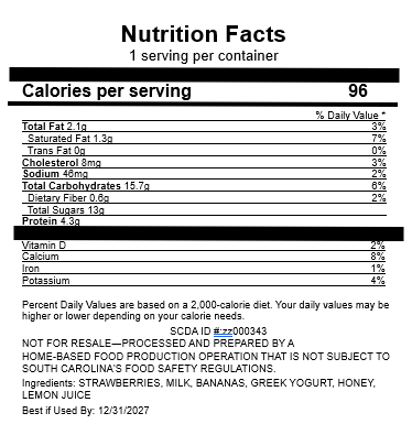 Freeze Dried Smoothie Bites-Strawberry Banana