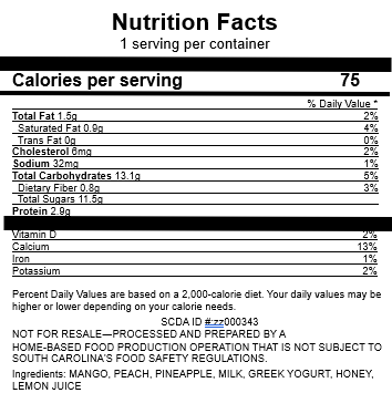 Freeze Dried Smoothie Bites-Tropical (Pineapple, Mango, Peach)