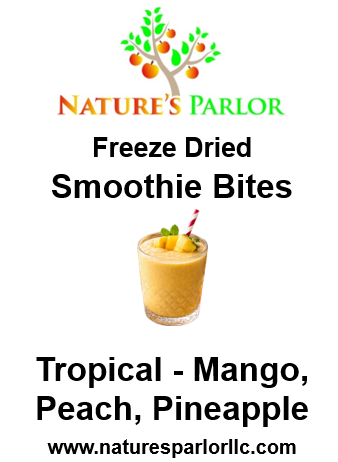 Freeze Dried Smoothie Bites-Tropical (Pineapple, Mango, Peach)