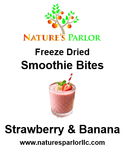 Freeze Dried Smoothie Bites-Strawberry Banana